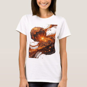 Eye-Catching Silver ABSTRACT ART Art Print T-Shirt
