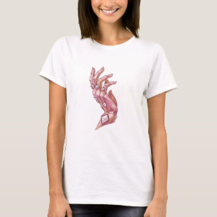 Eye-Catching Silver ABSTRACT ART Statement Design T-Shirt