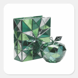Eye-Catching Silver Abstract Gift Sticker