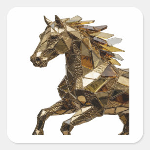 Eye-Catching Silver Abstract Sticker Art