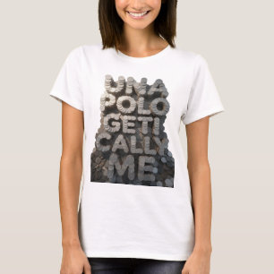 Eye-Catching Silver UNAPOLOGETICALLY ME Print T-Shirt