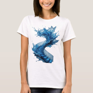 Eye-Catching Silver WATER LIFTS YOU UP Graphic Tee