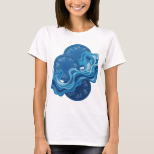 Eye-Catching Silver WINTER WONDERLAND Bold Design T-Shirt