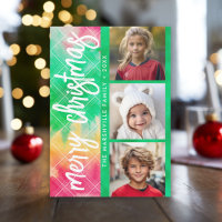 Eye Catching Tie Dye Photo Collage Merry Christmas