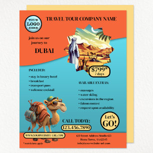 Eye Catching Travel Template Flyer