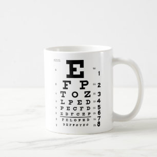 Eye Chart Coffee Mug