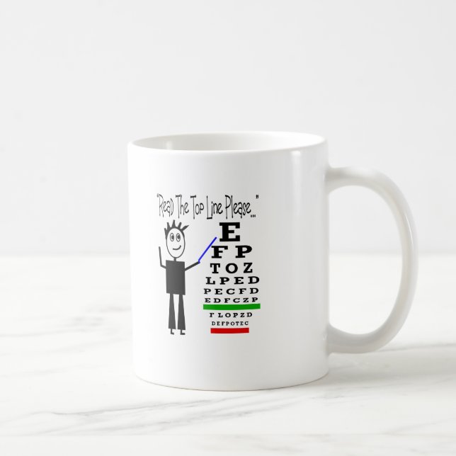 Eye Chart Eye Doctor Design Gifts Coffee Mug (Right)