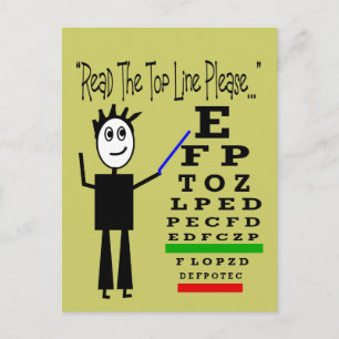 Eye Chart Eye Doctor Design Gifts Postcard