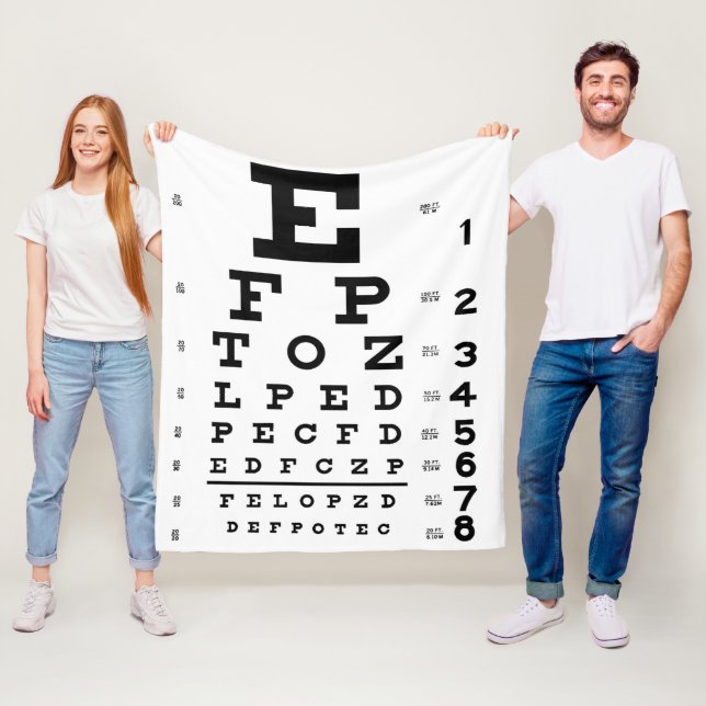 Eye Chart Optometrist blanket (In Situ)