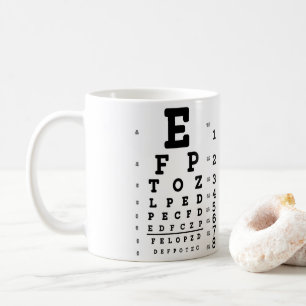 Eye Chart Optometrist Coffee Mug
