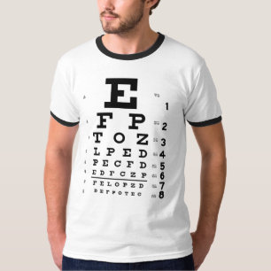 Eye Chart Optometrist T-shirt