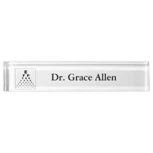 "Eye Chart" Personalised Nameplate