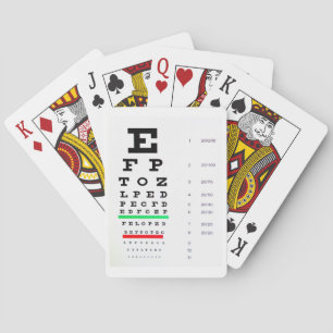 Eye Chart Playing Cards