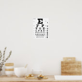Eye Chart Print (Kitchen)