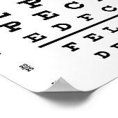 Eye Chart Print (Corner)