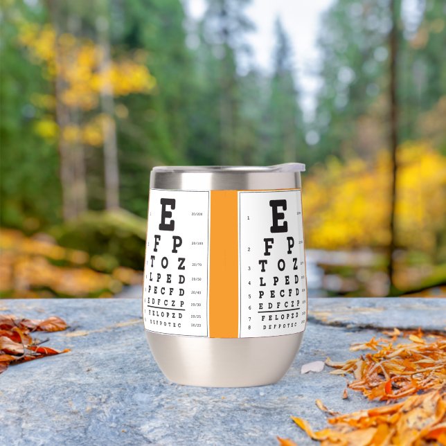 Eye chart thermal wine tumbler (Outdoor)