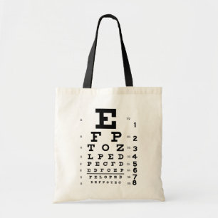 Eye Chart Tote Bag