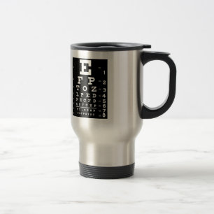 Eye Chart Travel Mug