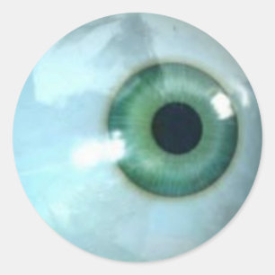 eye classic round sticker
