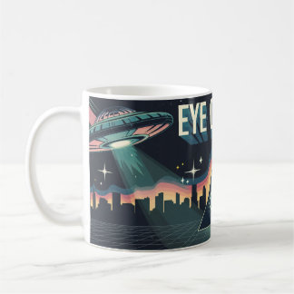 EYE CONCUR ALIEN PYRAMID POWER Coffee Mug