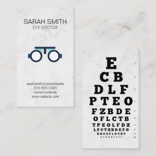 Eye Doctor   Eye Exam   Phoropter Business Card