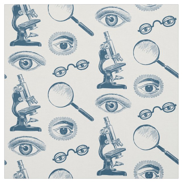 Eye Doctor Forensics Scientist or Private Eye Fabric (Swatch)