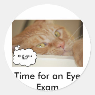 Eye Doctor Humour Optometrist Classic Round Sticker