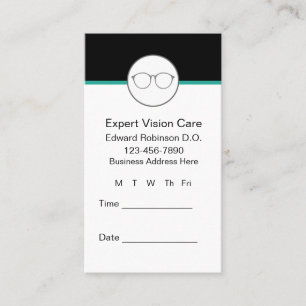 Eye Doctor Ophthalmologist Appointment Cards