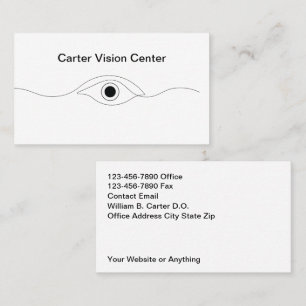 Eye Doctor Ophthalmologist Medical Business Cards