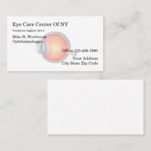 Eye Doctor Ophthalmologist Office Business Card