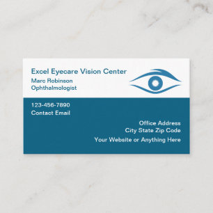 Eye Doctor Ophthalmologist Vision Business Card