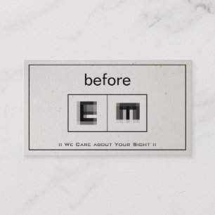 Eye Doctor Ophthalmology Optometry Ophthalmologist Business Card