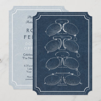 Eye Doctor Retirement Vintage Eyeglasses Invitation
