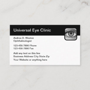 Eye Doctor Vision Care Business Cards