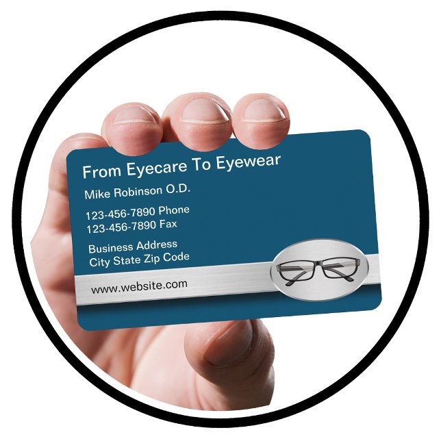 Eye Doctor Vision Care Business Cards (Eye Doctor Eyewear Business Cards )