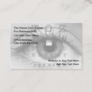 Eye Doctor Vision Care Medical Business Card