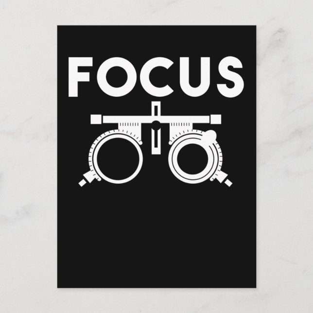 Eye Doctors Humour Funny Opticians Postcard (Front)