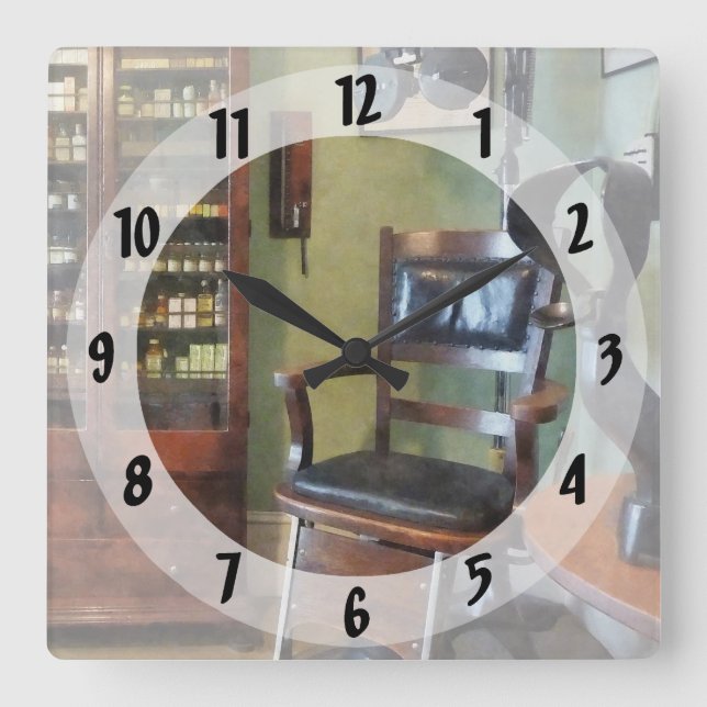 Eye Doctor's Office Square Wall Clock (Front)