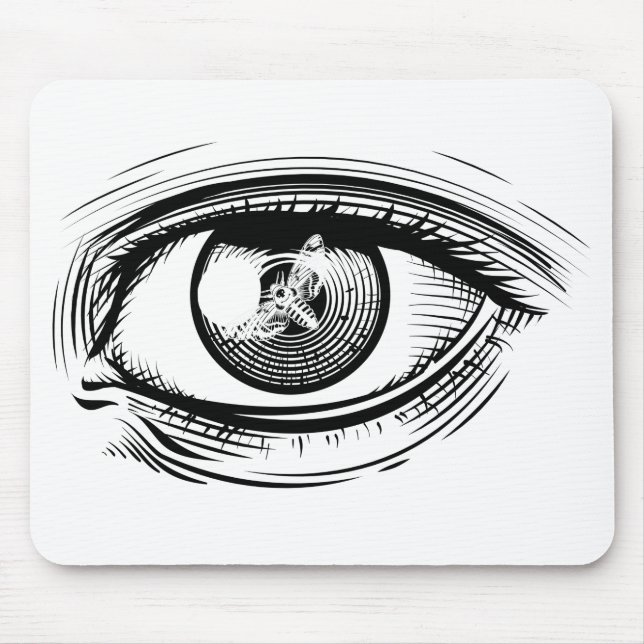 eye dragonfly mouse mat (Front)
