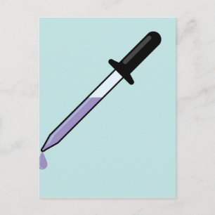 Eye dropper postcard