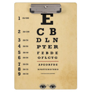 Eye Exam Clipboard