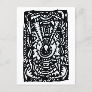 Eye-Eye. drawing by  Brian Benson Postcard