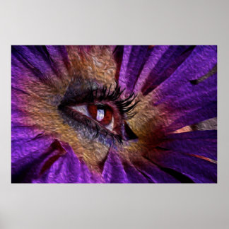 Eye Flower Poster