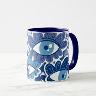 Eye Flowers Good Luck Mug