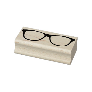 eye glasses art stamp