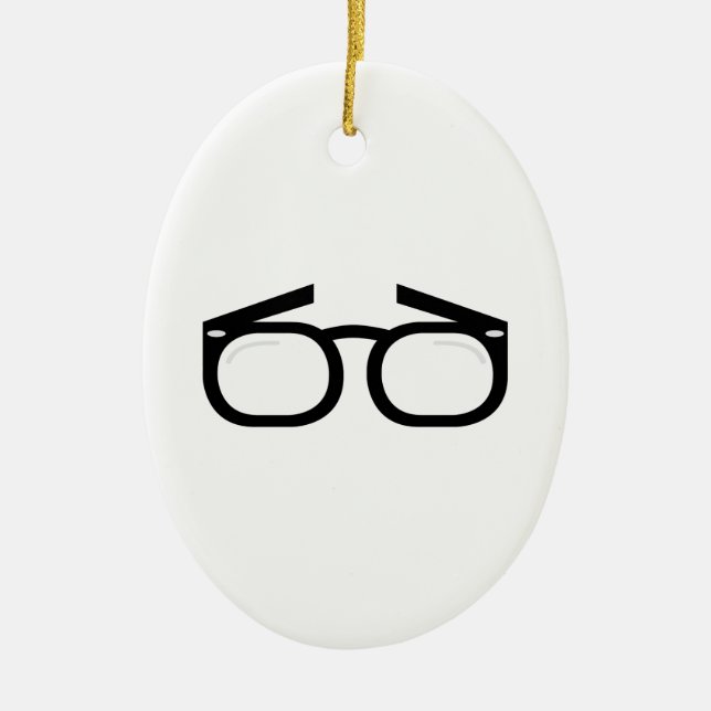 Eye Glasses Ceramic Tree Decoration (Front)
