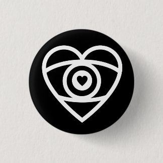 Eye Heart 3 Cm Round Badge