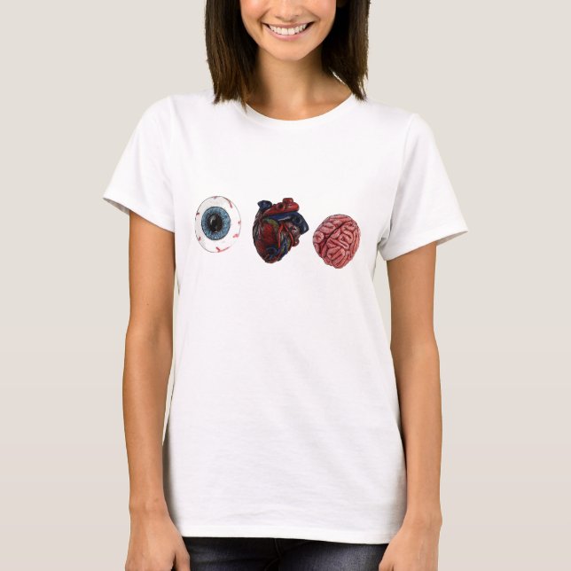 Eye Heart Brains T-Shirt (Front)
