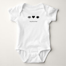 Eye Heart Football Shirt Personalised Baby Jumper