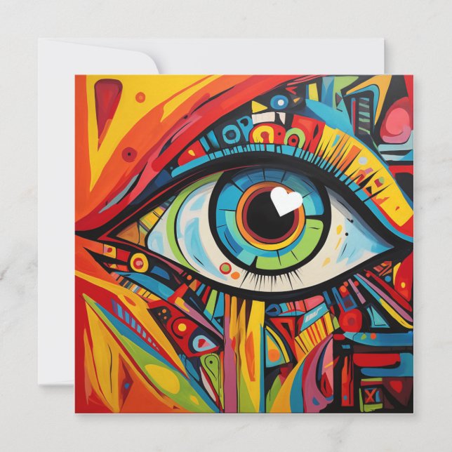 Eye Heart Love Artistic Valentine (Front)
